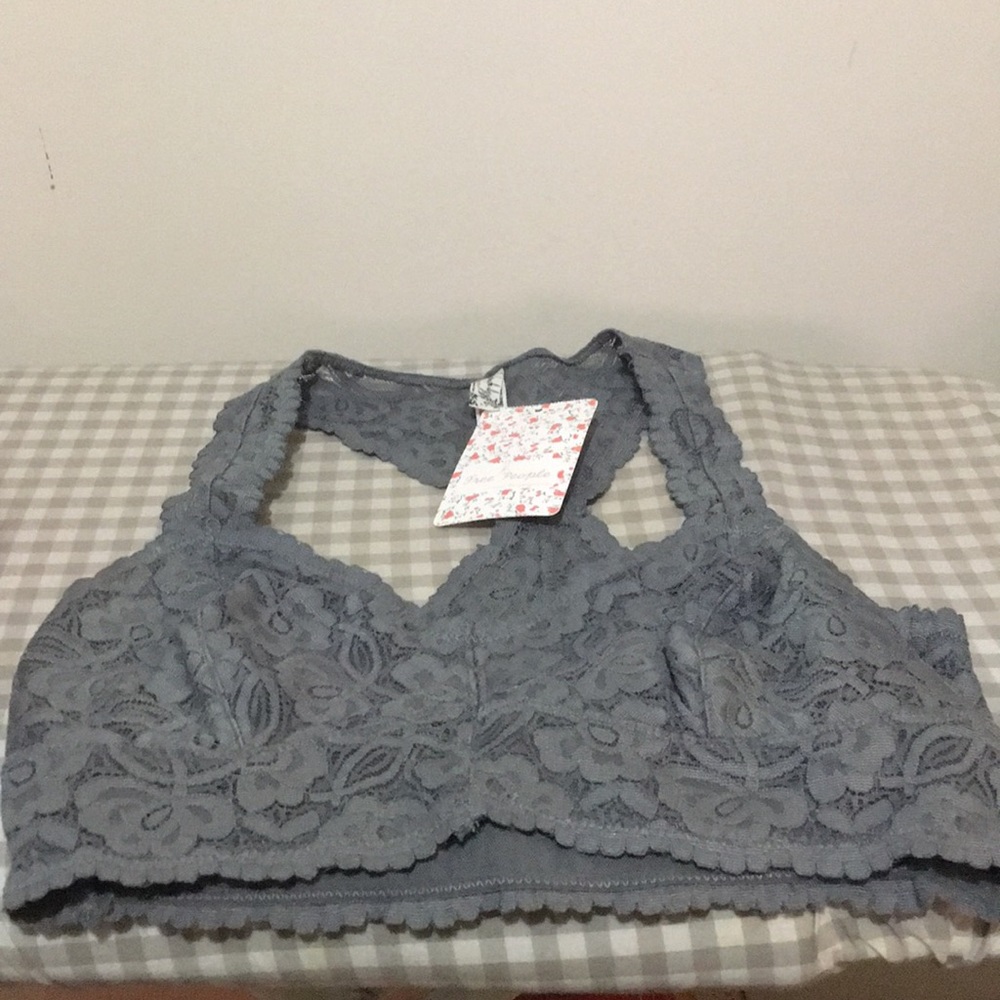 NWT Free People Dark Grey Bralette